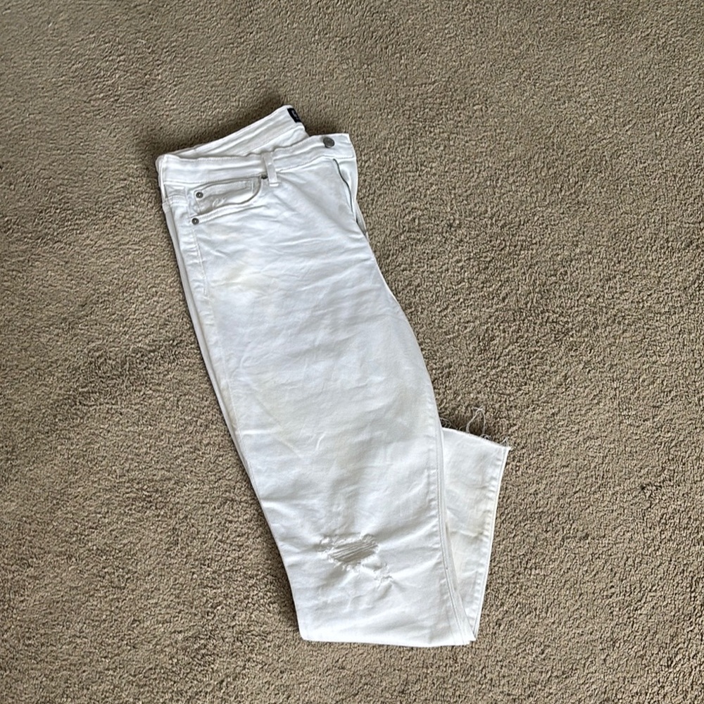 White Distressed Jeans